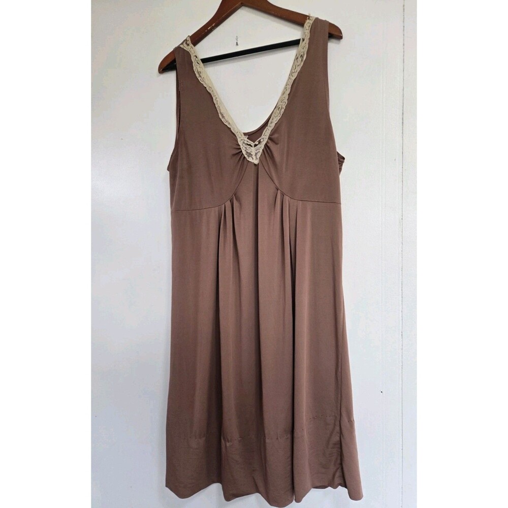 Body Form Slip Dress Womens 1X Plus Lace Boho Festival Indie Summer Sleep Home